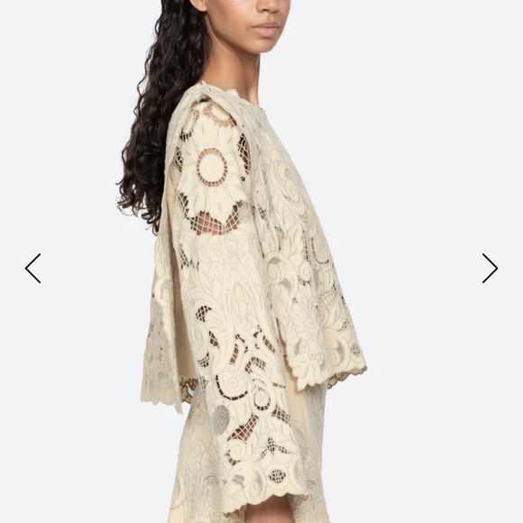 Sea New York Cream Lace Blouse ceci - Picture 4 of 6